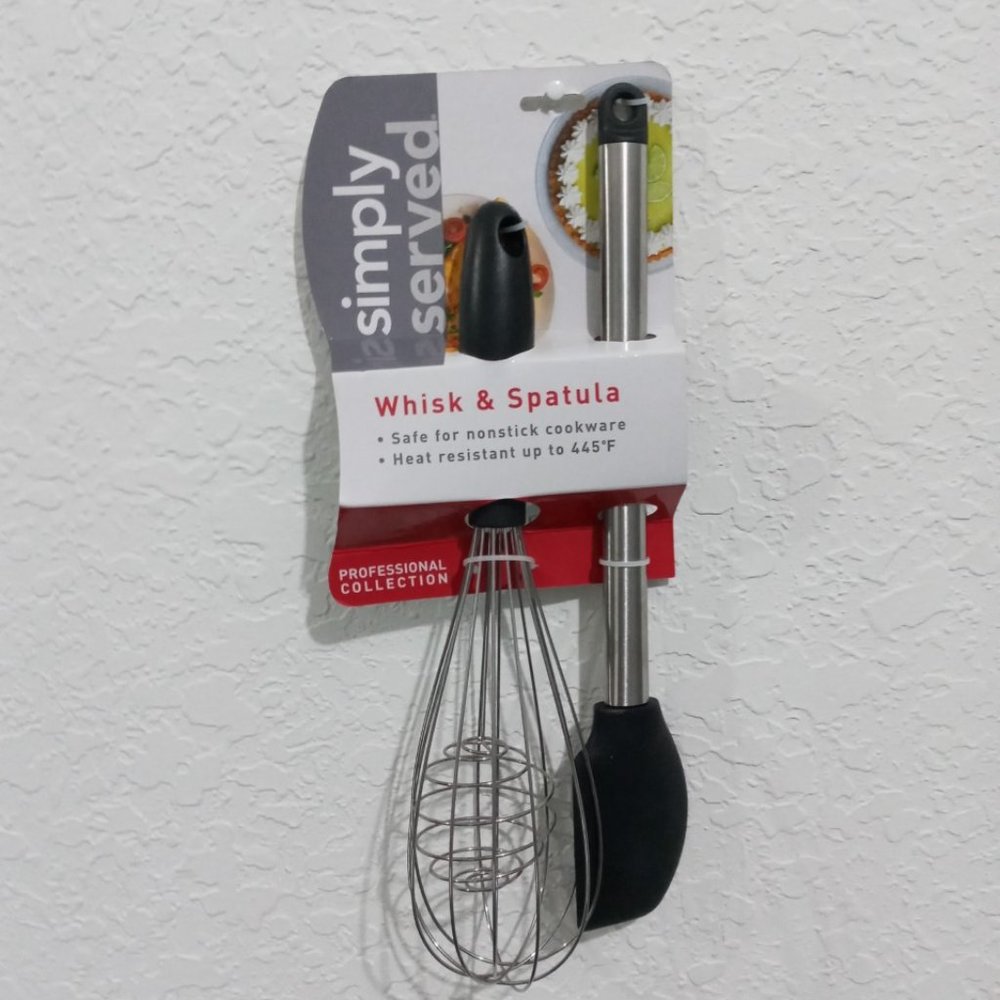 SPATULA AND WHISK SET NONSTICK COOKWARE SIMPLY SERVED